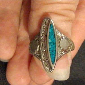 Vintage Harley Davidson Turquoise Ring